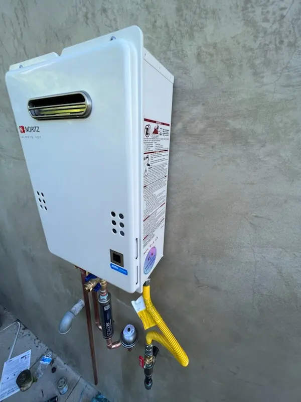 Tankless water heater installation for Stevens Crossing homes